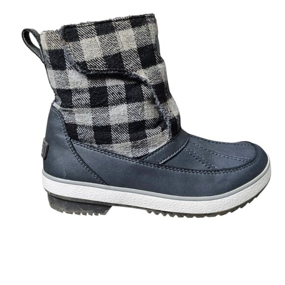 UGG Astin Waterproof Winter Snow Gray Buffalo Plaid Flannel Boots Unisex - Picture 13 of 13